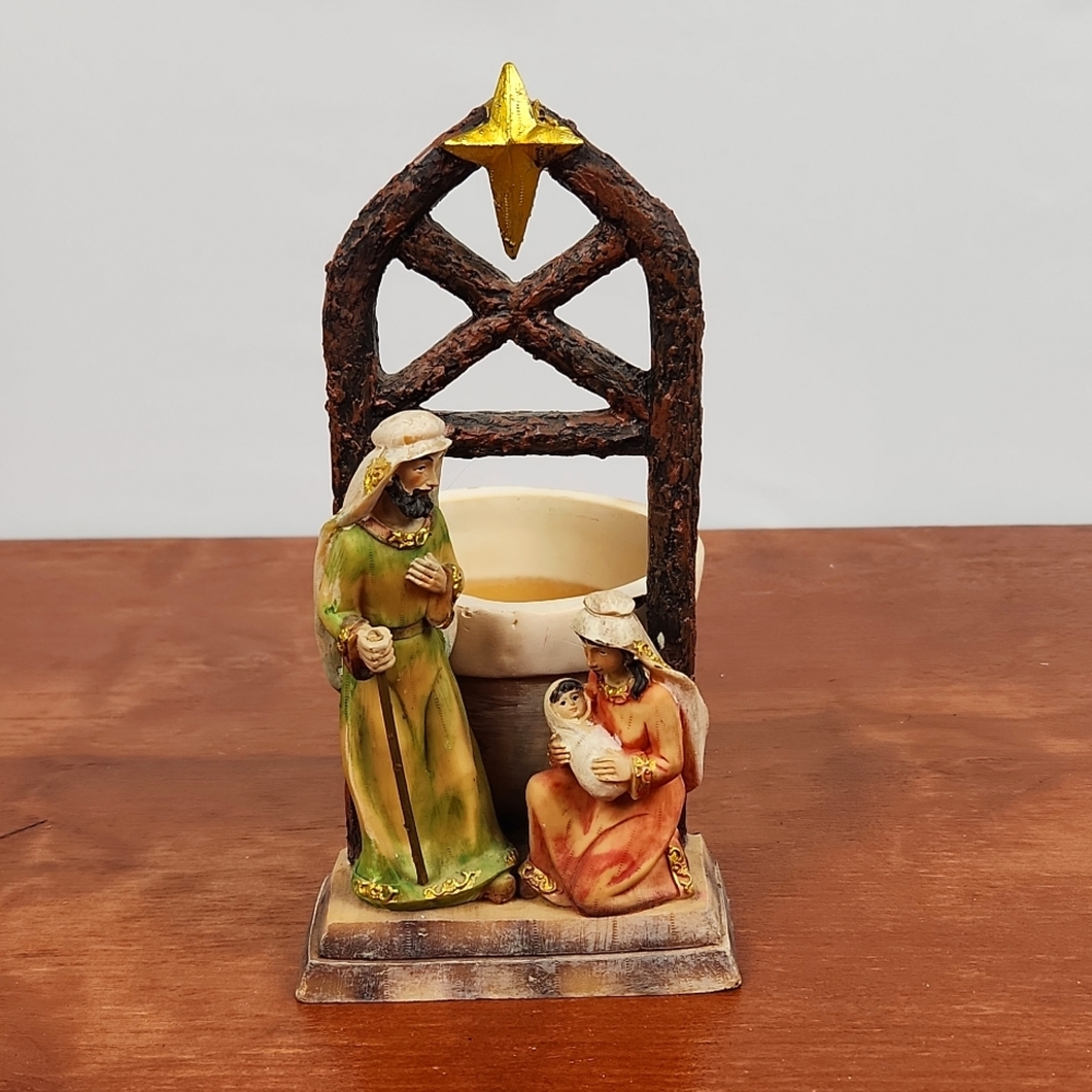 Nativity Manger Scene Planter